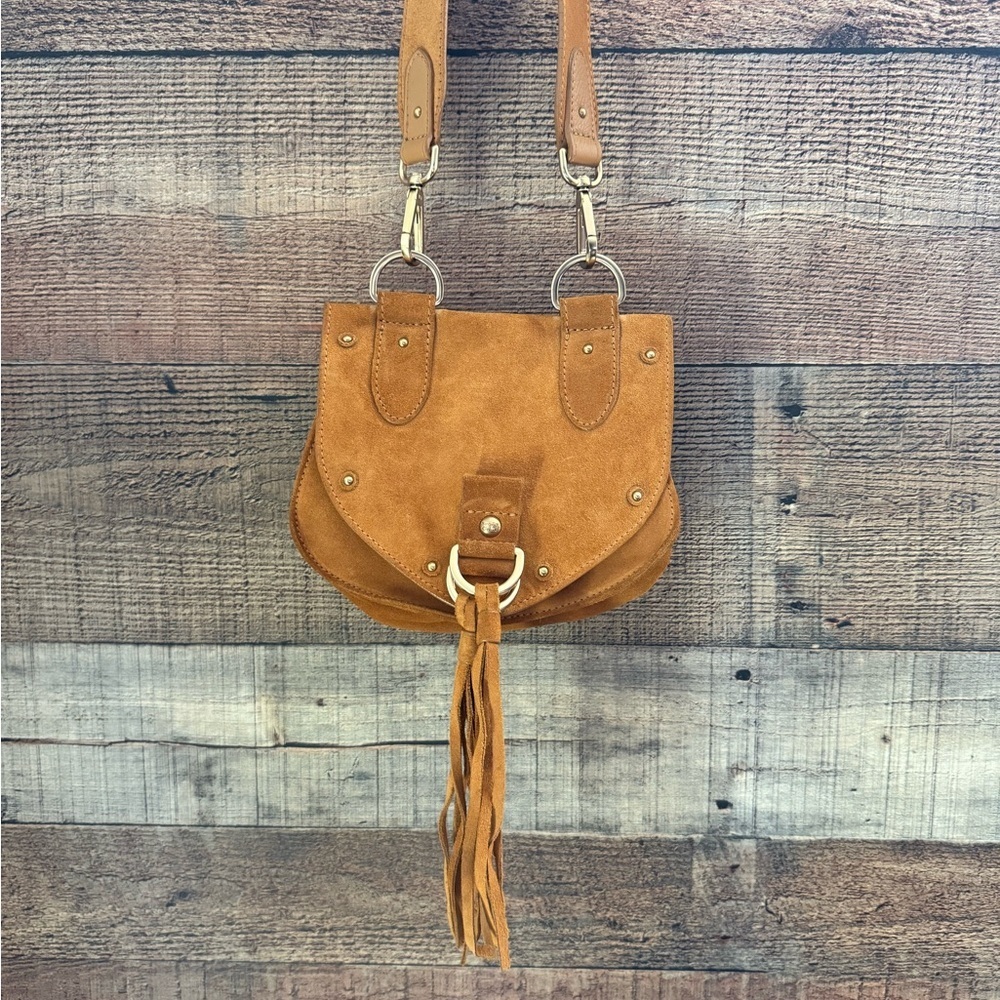 See By Chloé Collins Suede Crossbody Saddle Bag - Picture 3 of 15